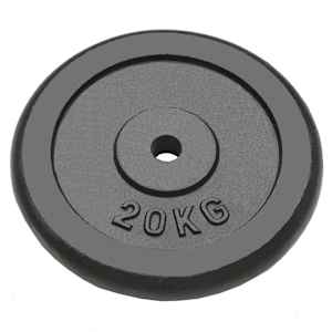Kotouče na činky 2 ks 2x 20 kg litina - obrázek 2