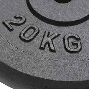 Kotouče na činky 2 ks 2x 20 kg litina - obrázek 3