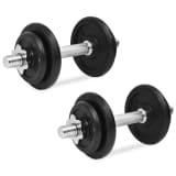 vidaXL 14-osaline hantlite komplekt 20 kg, malm