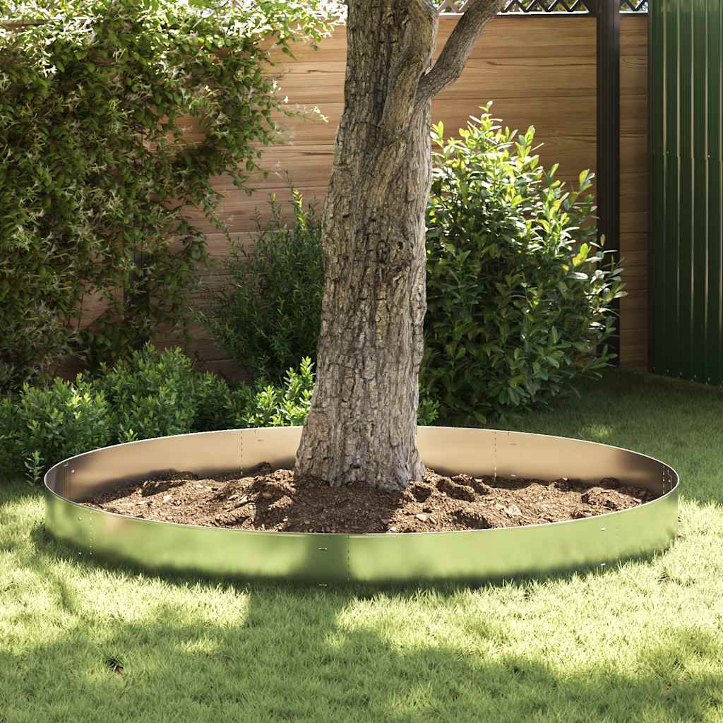 vidaXL Rasenkanten 15 Stk. Verzinkter Stahl 100 x 20 cm