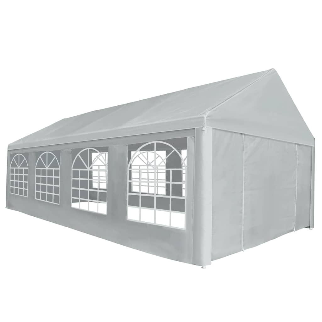 Тент без рамка 8 x 4 m Сиво ПЕ — изображение 4