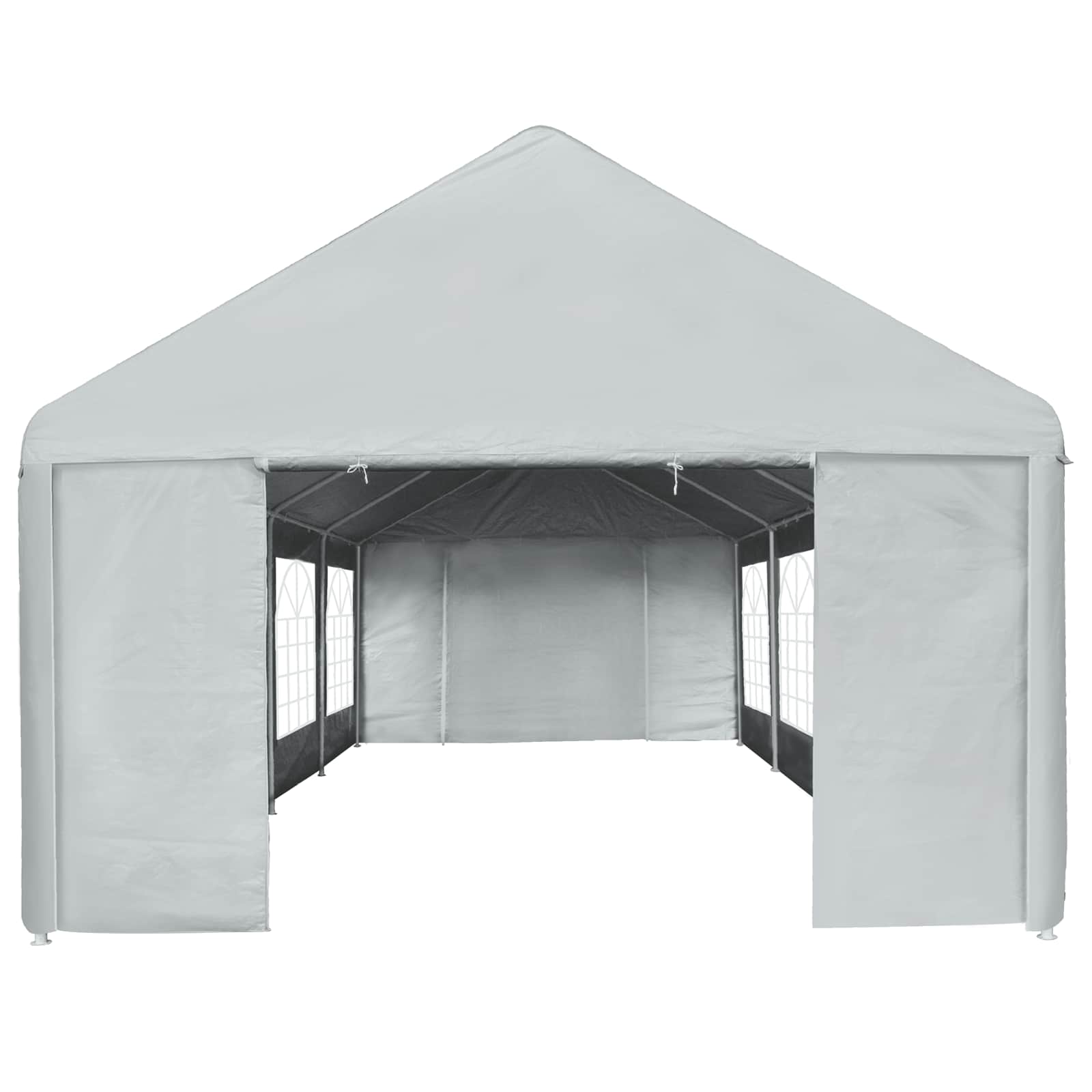 vidaXL Zeltstoff ohne Gestell Grau 8 x 4 m PE – Bild 3