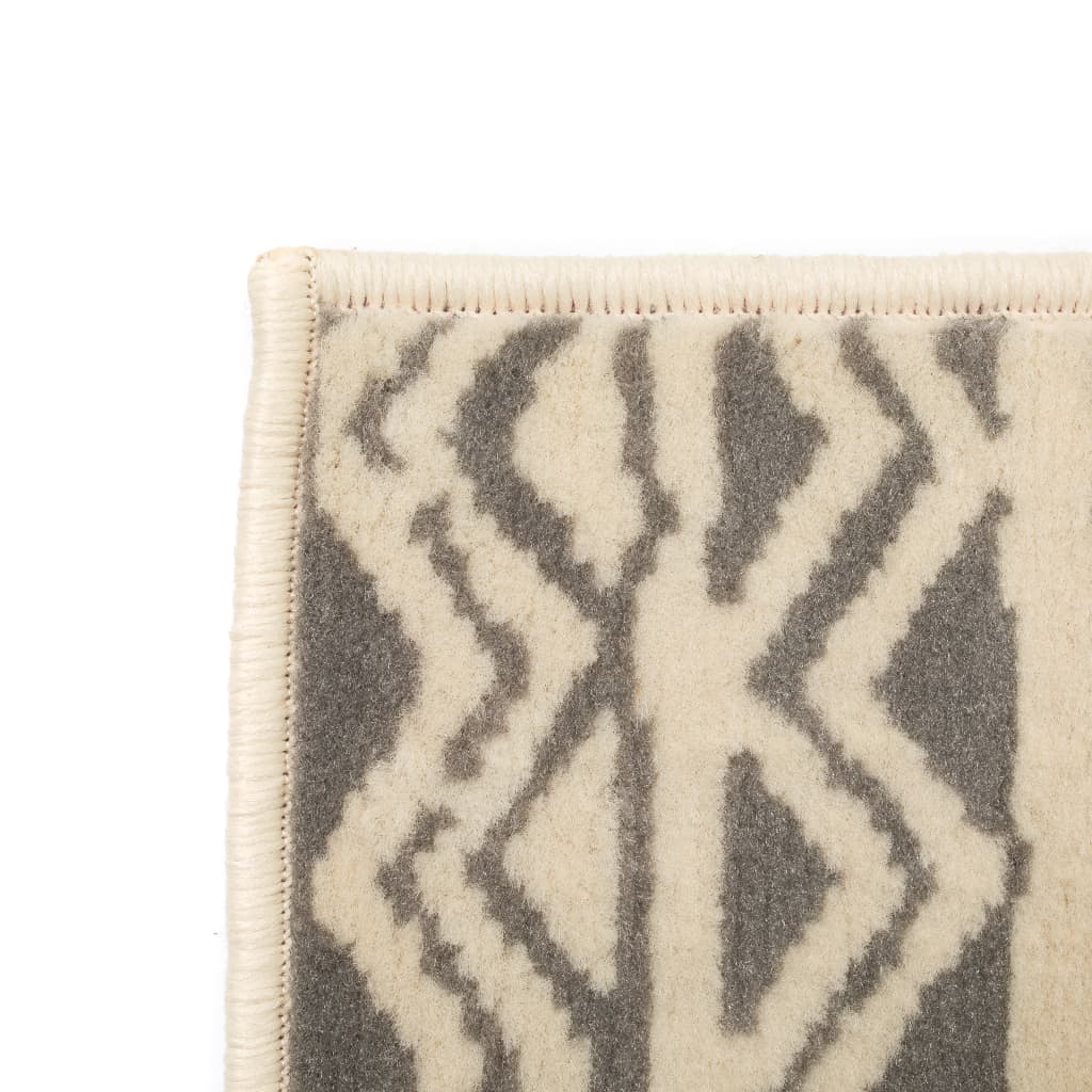 vidaXL moderne tæppe traditionelt design 160 x 230 cm beige/grå