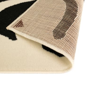 Vidaxl Teppich Modern Zebrafell Optik 160 X 230 Cm Beige Schwarz