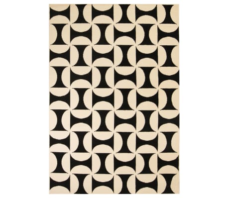vidaxl teppich modern geometrisches muster 80 x 150 cm beigeschwarz15 - Teppich Geometrisches Muster vidaxl teppich modern geometrisches muster 80 x 150 cm beigeschwarz15 - Teppich Geometrisches Muster