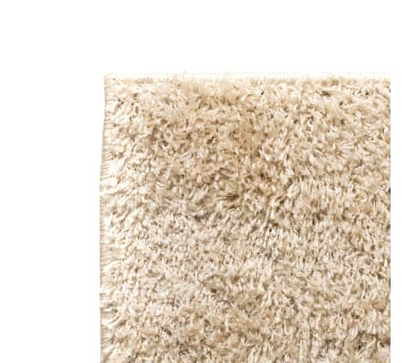 vidaXL Shaggy tipo kilimėlis, 120x170 cm, smėlio sp.