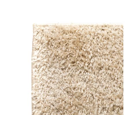 vidaXL Tapis à poils longs 140 x 200 cm Beige