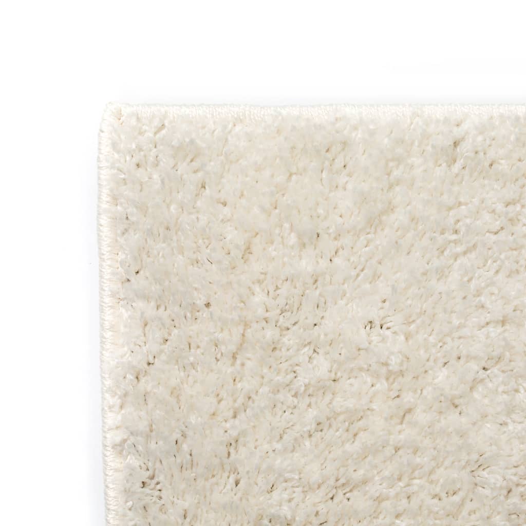 

vidaXL Vloerkleed shaggy hoogpolig 120x170 cm crème
