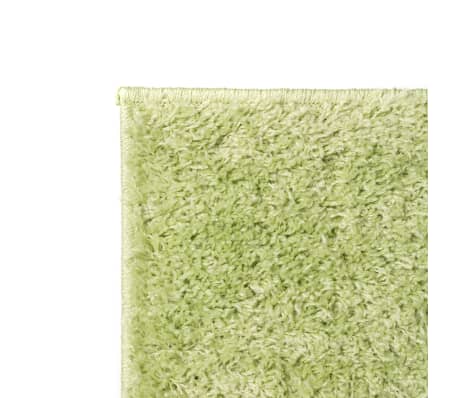 vidaXL paklājs, 120x170 cm, Shaggy, zaļš