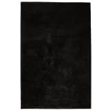 vidaXL Alfombra shaggy peluda 160x230 cm negra