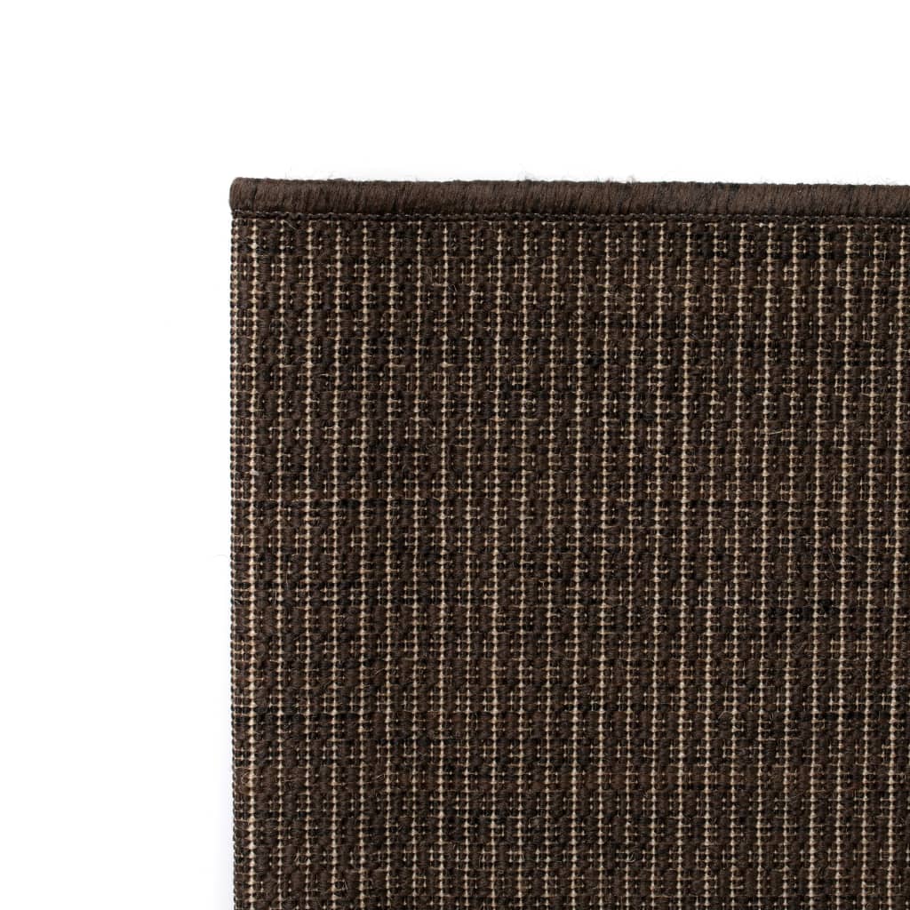 vidaXL Vloerkleed binnen/buiten 80x150 cm sisal look bruin