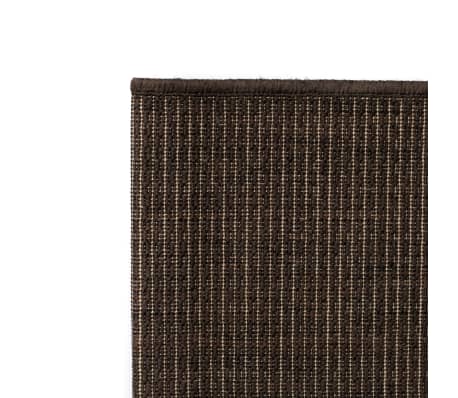 vidaXL Vloerkleed binnen/buiten 120x170 cm sisal look bruin