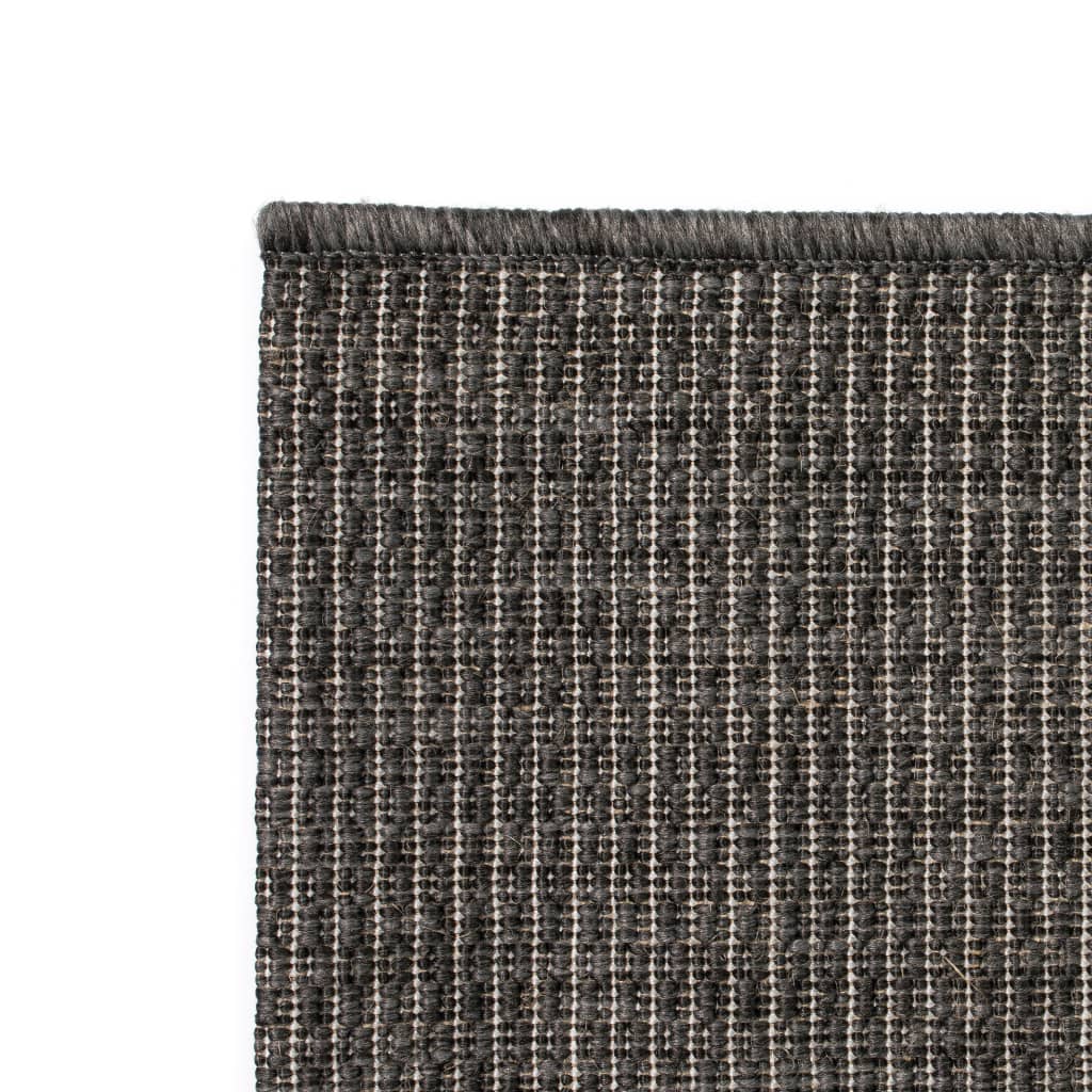 vidaXL Venkovní/vnitřní kusový koberec, sisal vzhled 80x150cm tm. šedý