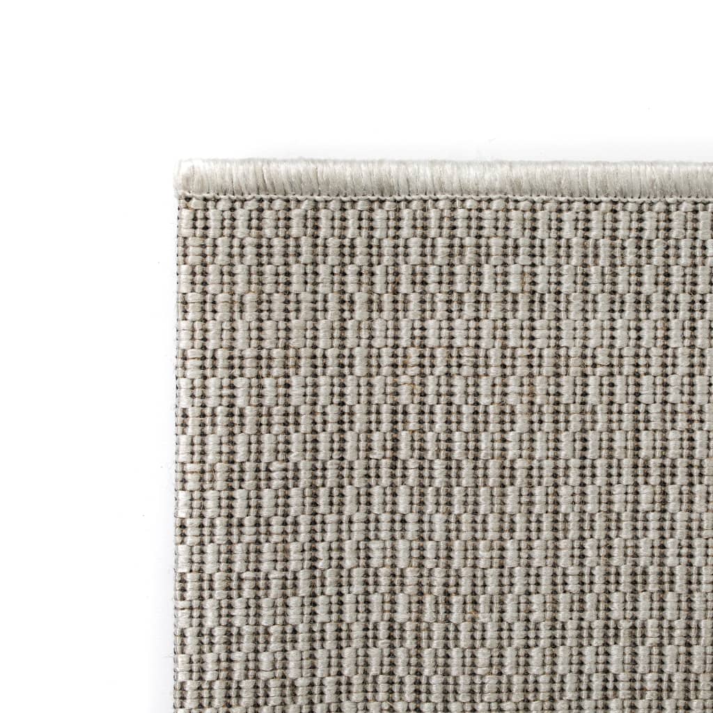 vidaXL Unutarnji/vanjski ukrasni tepih s izgledom sisala 120x170 cm sivi