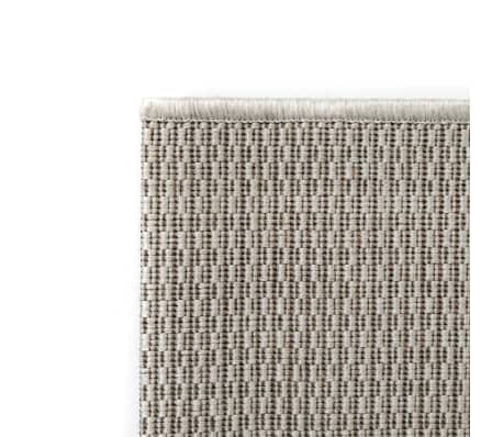 vidaXL Unutarnji/vanjski ukrasni tepih s izgledom sisala 120x170 cm sivi