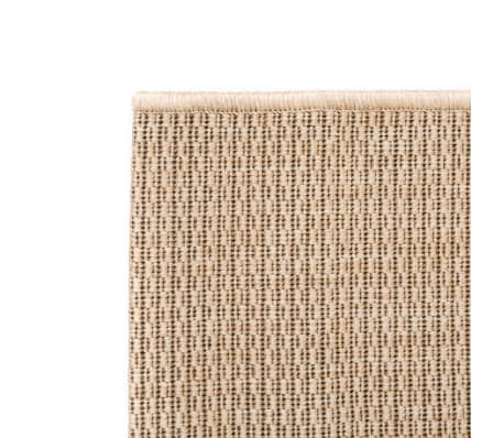 vidaXL Teppe sisal-aktig utseende innendørs/utendørs 160x230 cm beige