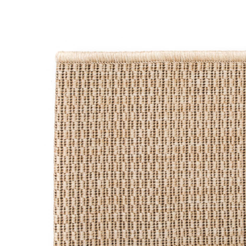 vidaXL Teppe sisal-aktig utseende innendørs/utendørs 180x280 cm beige