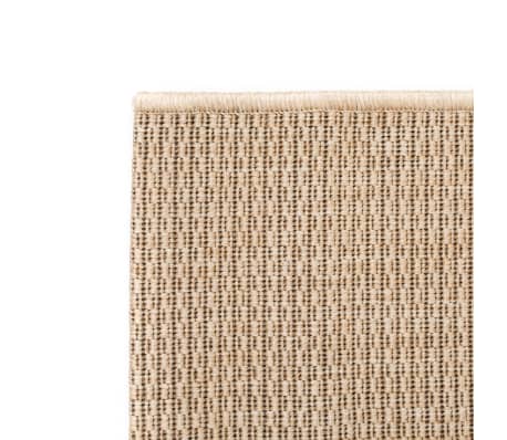 vidaXL Teppe sisal-aktig utseende innendørs/utendørs 180x280 cm beige