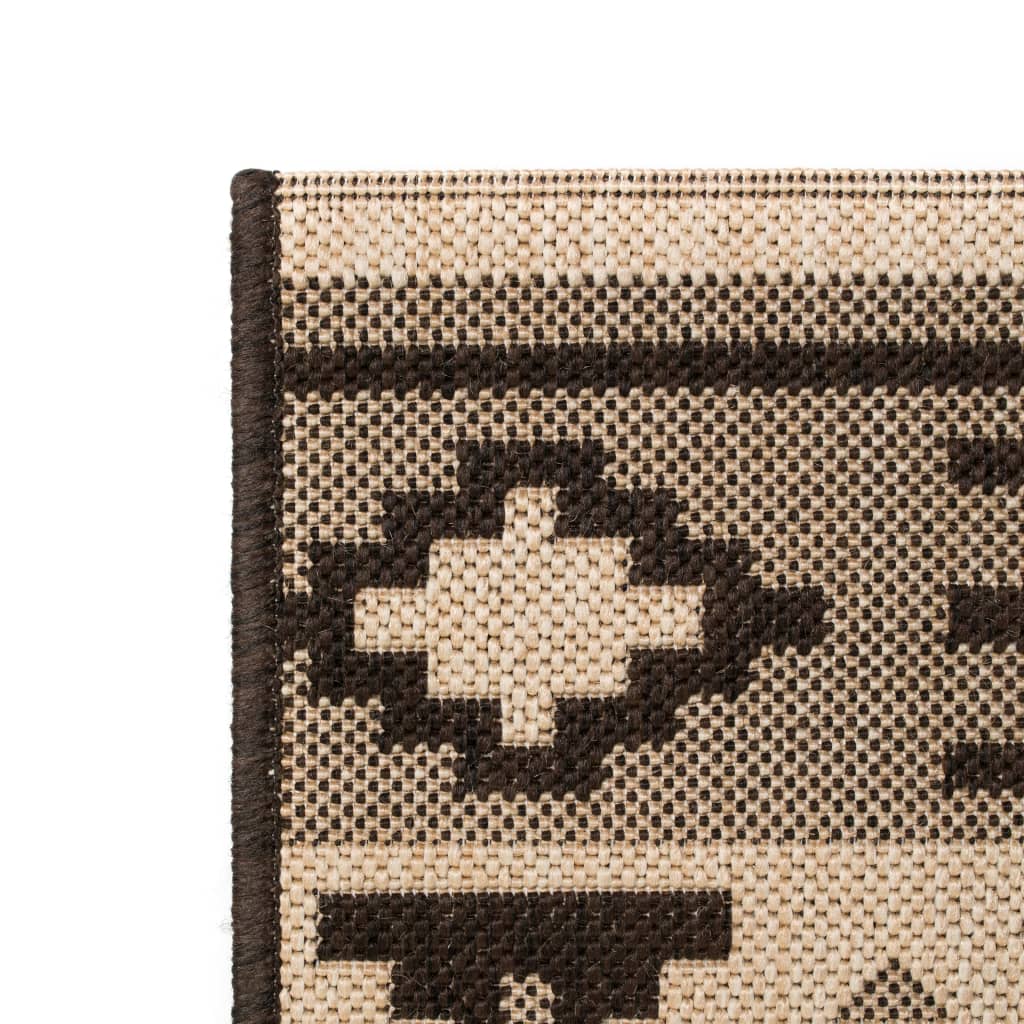 

vidaXL Vloerkleed binnen/buiten 120x170 cm sisal look etnisch ontwerp