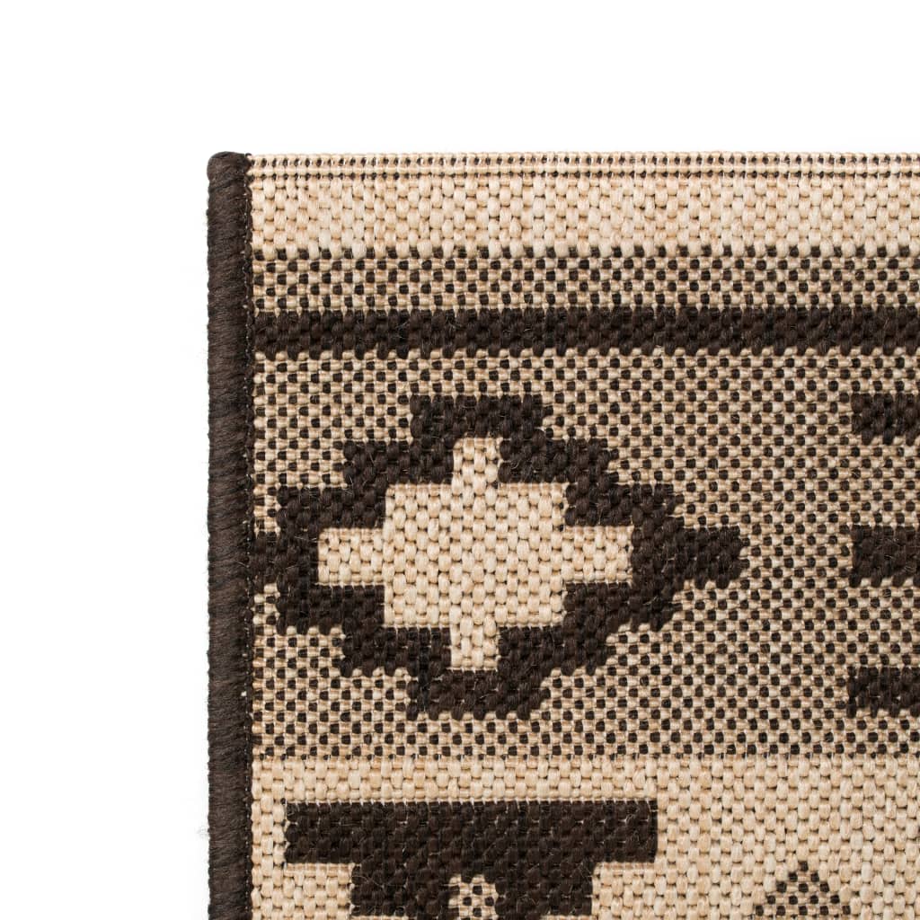 

vidaXL Vloerkleed binnen/buiten 140x200 cm sisal look etnisch ontwerp