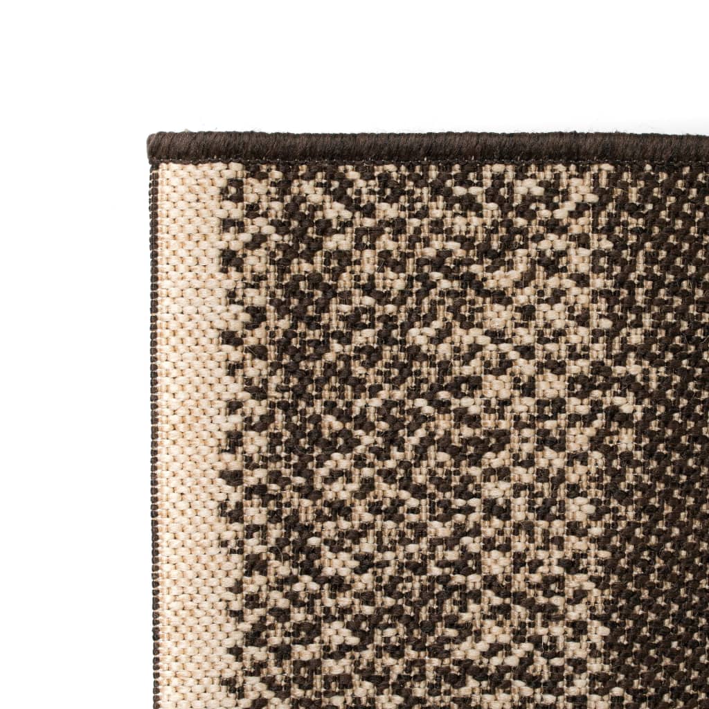 

vidaXL Vloerkleed binnen/buiten 160x230 cm sisal look strepen