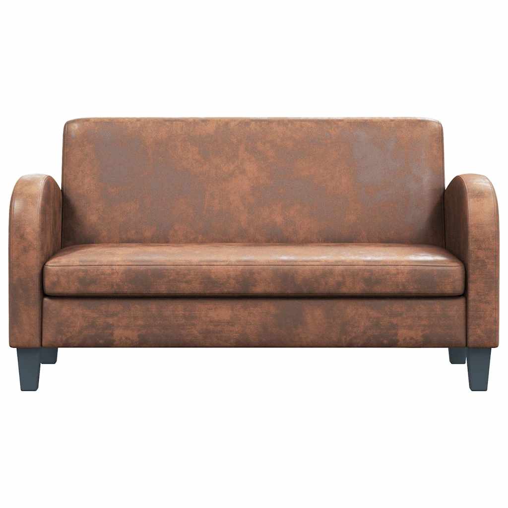 Thumbnail - vidaXL Sofa 2-Sitzer Wildleder-Optik Braun