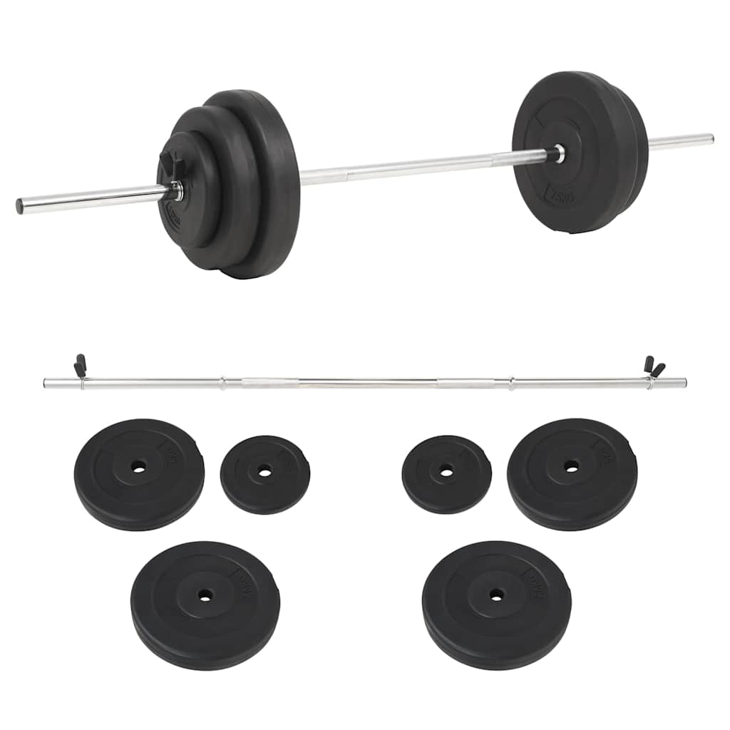 vidaXL Skivst&aring;ng set 30 kg