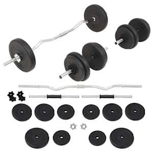 Sada činek barbell a dumbbell, 30 kg - obrázek 1