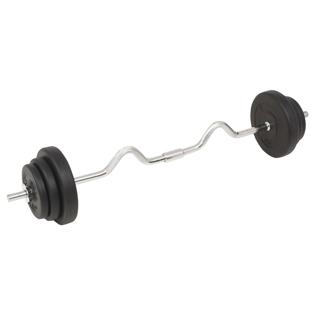 vidaXL Barbell and Dumbbell Set 66.1 lb