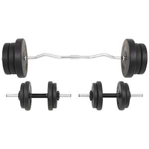 Sada činek barbell a dumbbell, 60 kg - obrázek 2
