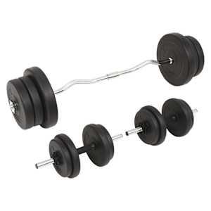 Sada činek barbell a dumbbell, 60 kg - obrázek 3