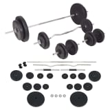 vidaXL Set šipki i utega 90 kg