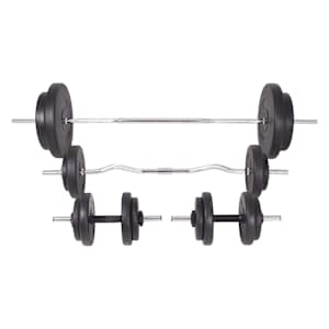 Sada činek barbell a dumbbell 90 kg - obrázek 3
