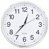 vidaXL ezüst színű falióra kvarcszerkezettel 36 cm átmérőjű