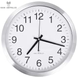 vidaXL Ceas de perete controlat prin semnal radio, 35 cm, metal