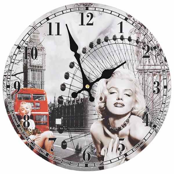 vidaXL vanaaegne seinakell, Marilyn Monroe, 30 cm