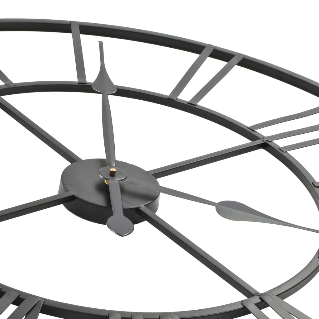 Orologio Da Parete Vintage Al Quarzo In Metallo 80cm XXL VidaXL 15 width=274