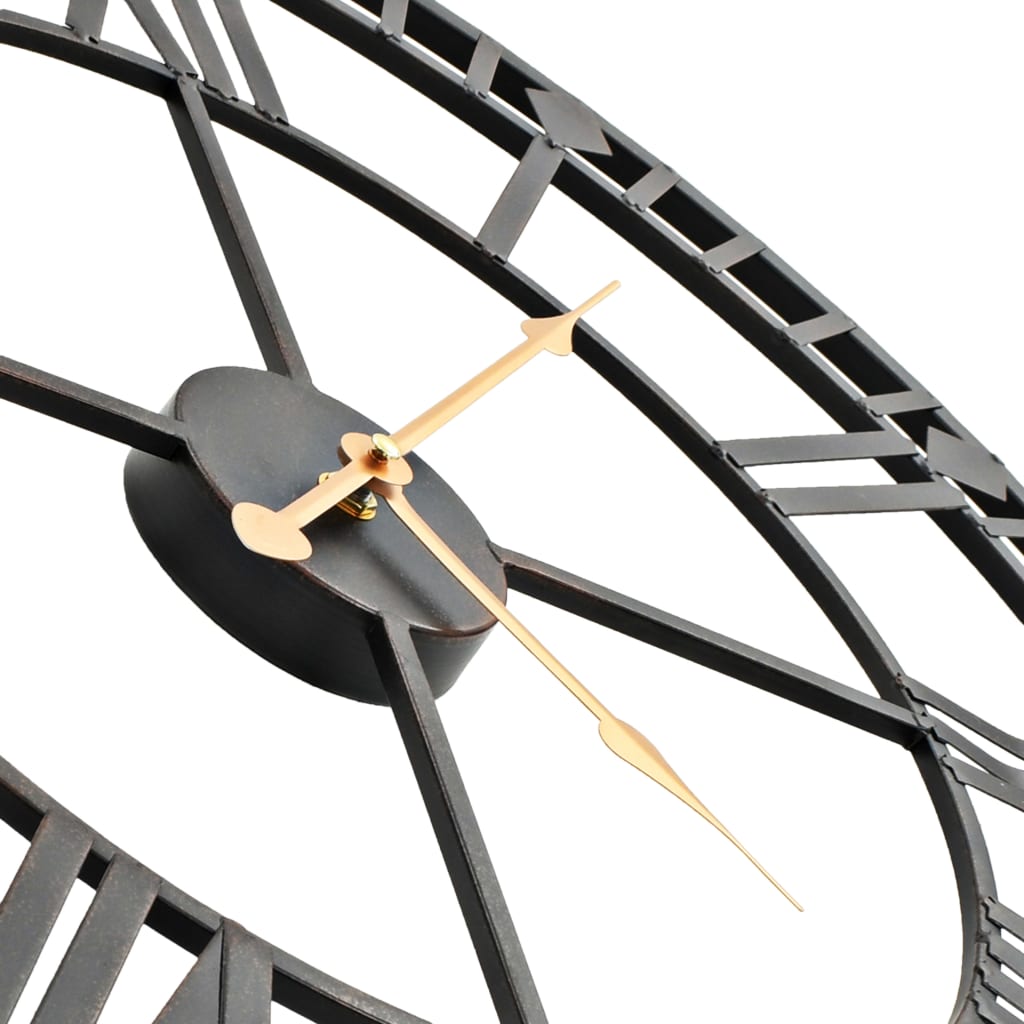 Orologio Da Parete Vintage Al Quarzo In Metallo 60 Cm XXL VidaXL 15 width=274