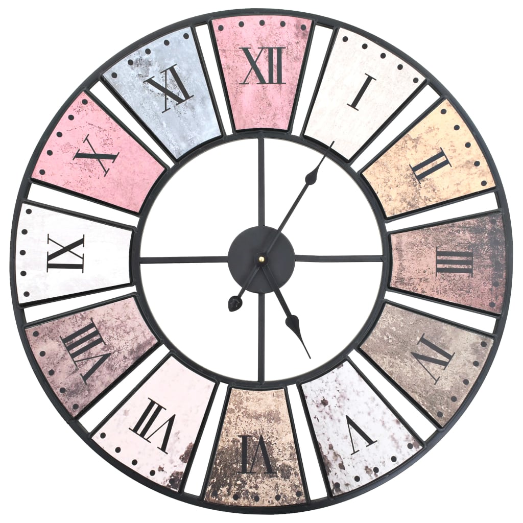 vidaXL Ceas de perete vintage, 60 cm, cu mecanism cuarț, XXL Casă & grădină > Decorațiuni casă și accesorii > Ceasuri > Ceasuri de perete