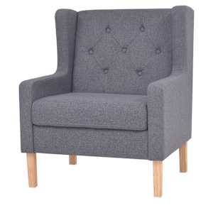 Sedací souprava 2 kusy textil šedá - obrázek 5