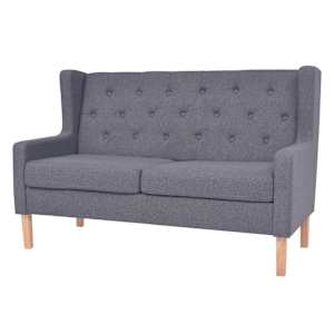 Sedací souprava 3 kusy textil šedá - obrázek 5