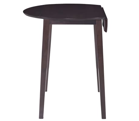 vidaXL Barska miza iz trdnega lesa 90x91 cm temno rjave barve