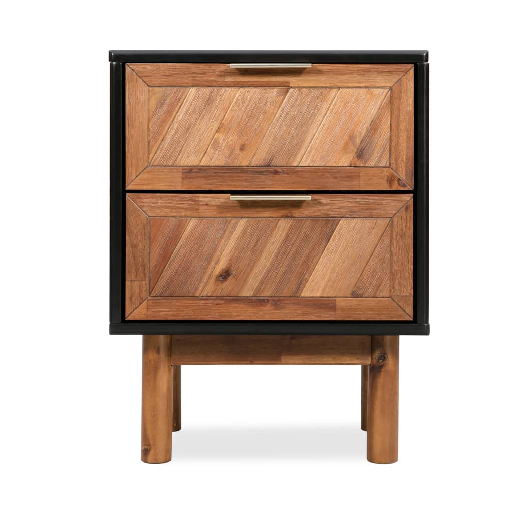vidaXL Bedside Cabinet Solid Acacia Wood 40x30x53 cm