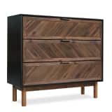 vidaXL Chest of Drawers Solid Acacia Wood 90x33.5x80 cm