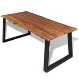 vidaXL Dining Table Solid Acacia Wood 180x90 cm