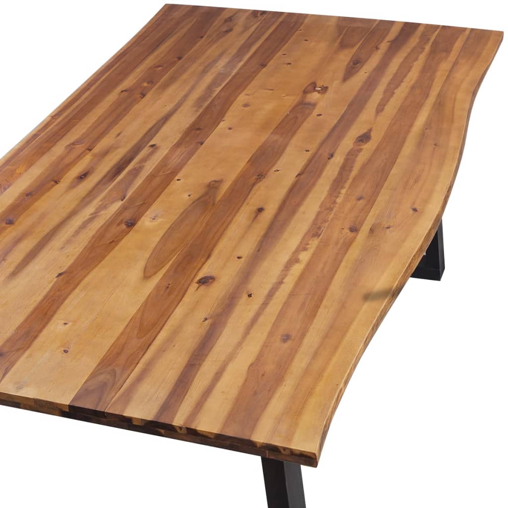 Tavolo Per Sala Da Pranzo In Legno Massello Di Acacia 200x90 Cm VidaXL 15 width=274