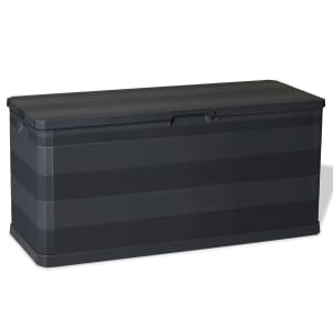 vidaXL aia hoiukast, must, 117 x 45 x 56 cm