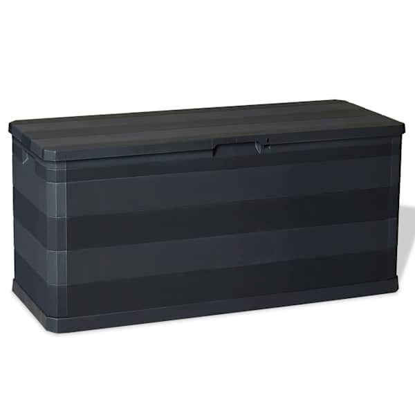 vidaXL aia hoiukast, must, 117 x 45 x 56 cm