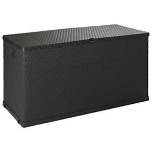 vidaXL aia hoiukast, antratsiit, 120 x 56 x 63 cm PP rotang