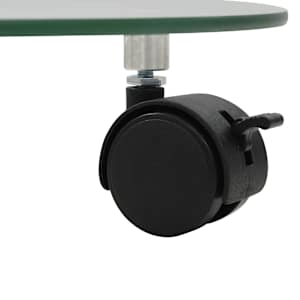 Vozíky pod květináče z tvrzeného skla 2 ks kulaté 28 cm - obrázek 5